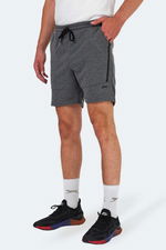 Slazenger - Slazenger NAZAIRE IN Erkek Cepli Fıtness Koyu Gri Şort Slazenger - Slazenger NAZAIRE IN Erkek Cepli Fıtness Koyu Gri Şort