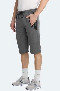 Slazenger - Slazenger NEACEL Erkek Cepli Kapri Koyu Gri Şort Slazenger - Slazenger NEACEL Erkek Cepli Kapri Koyu Gri Şort