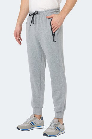 Slazenger NEAL Erkek Fermuar Cepli Gri Eşofman Altı