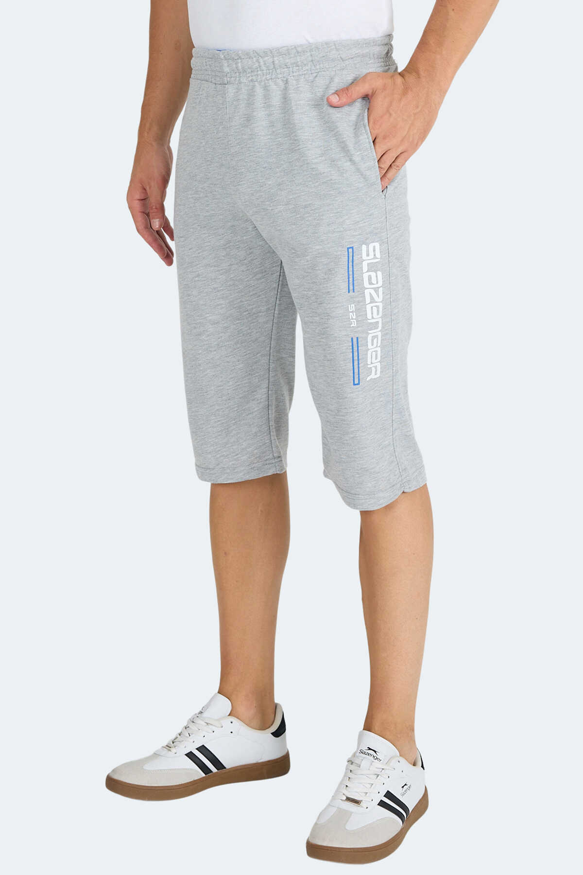 Slazenger - Slazenger NEBO I Erkek Şort Gri
