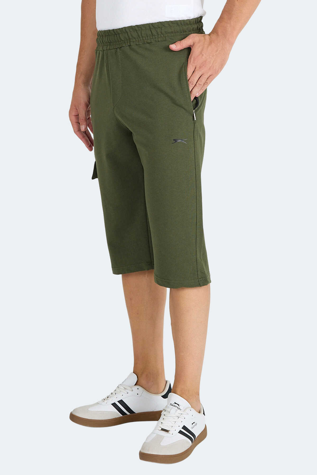 Slazenger - Slazenger NECK I Erkek Şort Haki