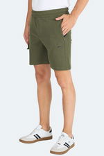 Slazenger - Slazenger NECK I Erkek Fermuar Cepli Haki Şort