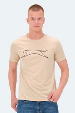 Slazenger - Slazenger NELLE IN Erkek Bej Tişört Slazenger - Slazenger NELLE IN Erkek Bej Tişört