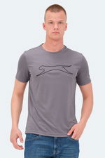 Slazenger - Slazenger NELLE IN Erkek Koyu Gri Tişört Slazenger - Slazenger NELLE IN Erkek Koyu Gri Tişört