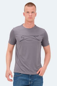 Slazenger - Slazenger NELLE IN Erkek Koyu Gri Tişört Slazenger - Slazenger NELLE IN Erkek Koyu Gri Tişört