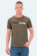 Slazenger - Slazenger NELS IN Erkek Haki Tişört