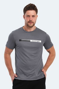 Slazenger - Slazenger NELS IN Erkek Koyu Gri Tişört Slazenger - Slazenger NELS IN Erkek Koyu Gri Tişört