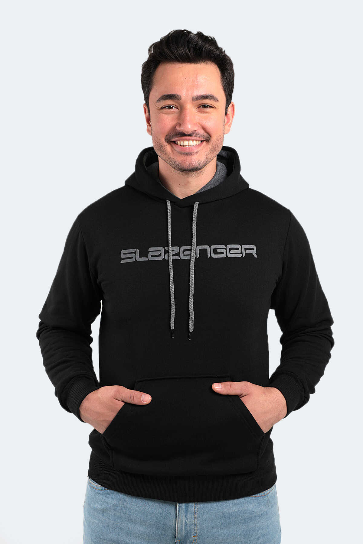 Slazenger - Slazenger NENSI I Erkek Sweatshirt Siyah