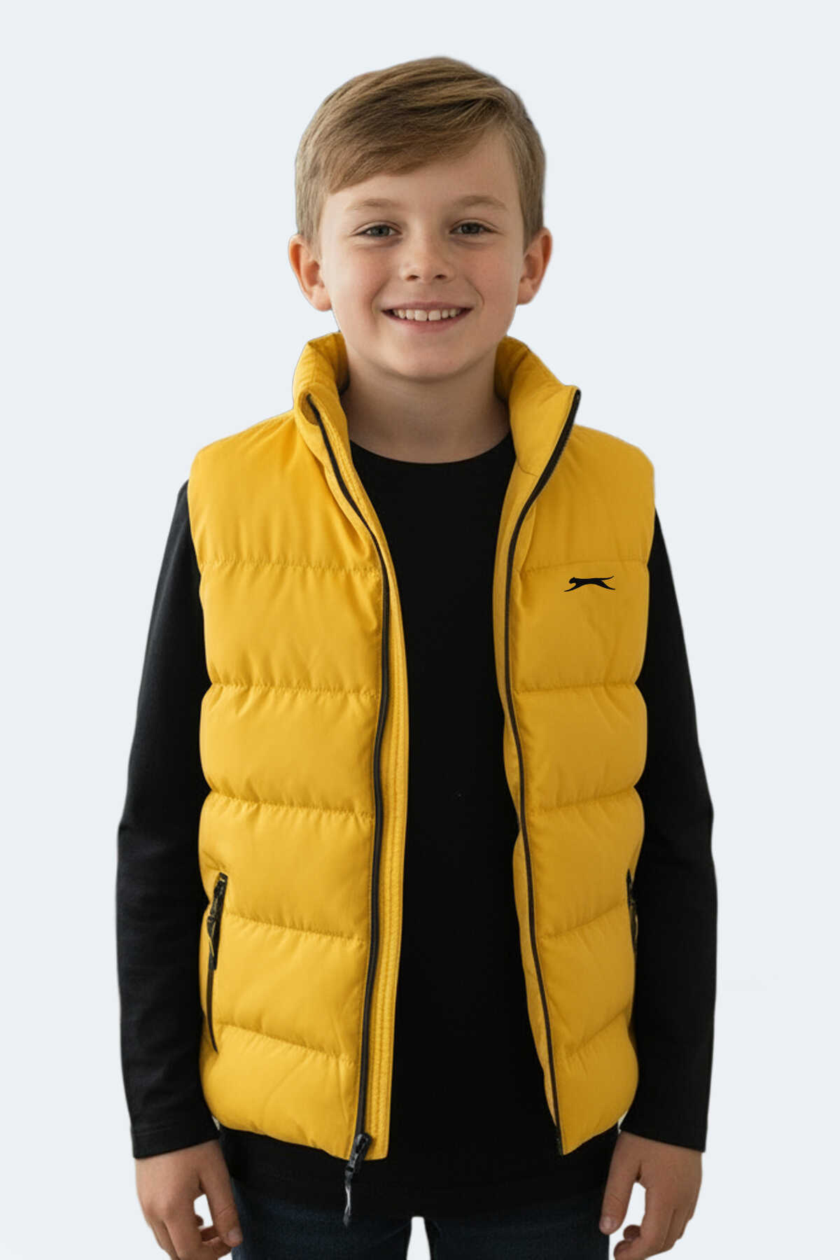 Slazenger - Slazenger NEPTUNE IN Unisex Çocuk Yelek Sarı