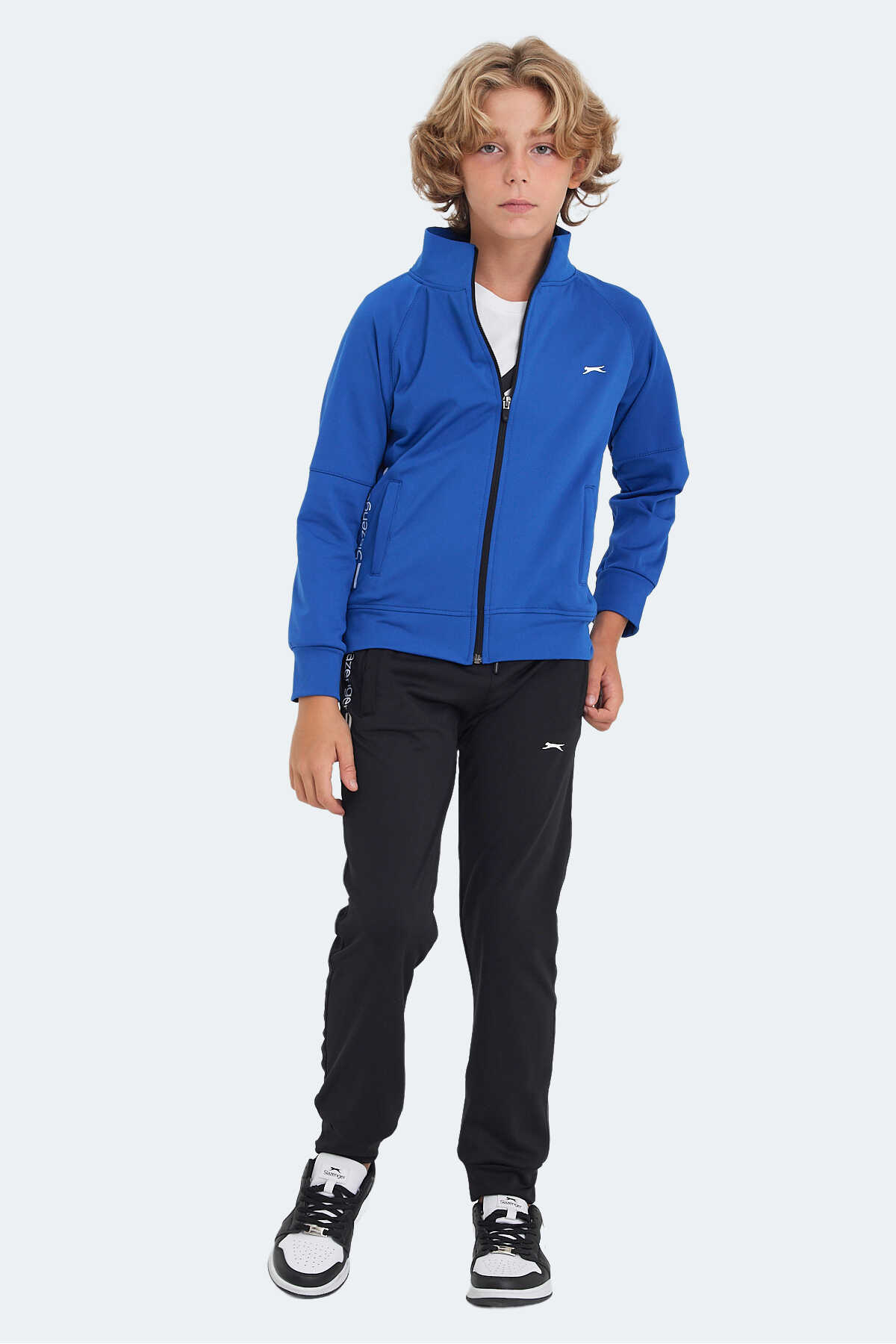 Slazenger - Slazenger NEXT Unisex Çocuk Eşofman Takımı Saks Mavi