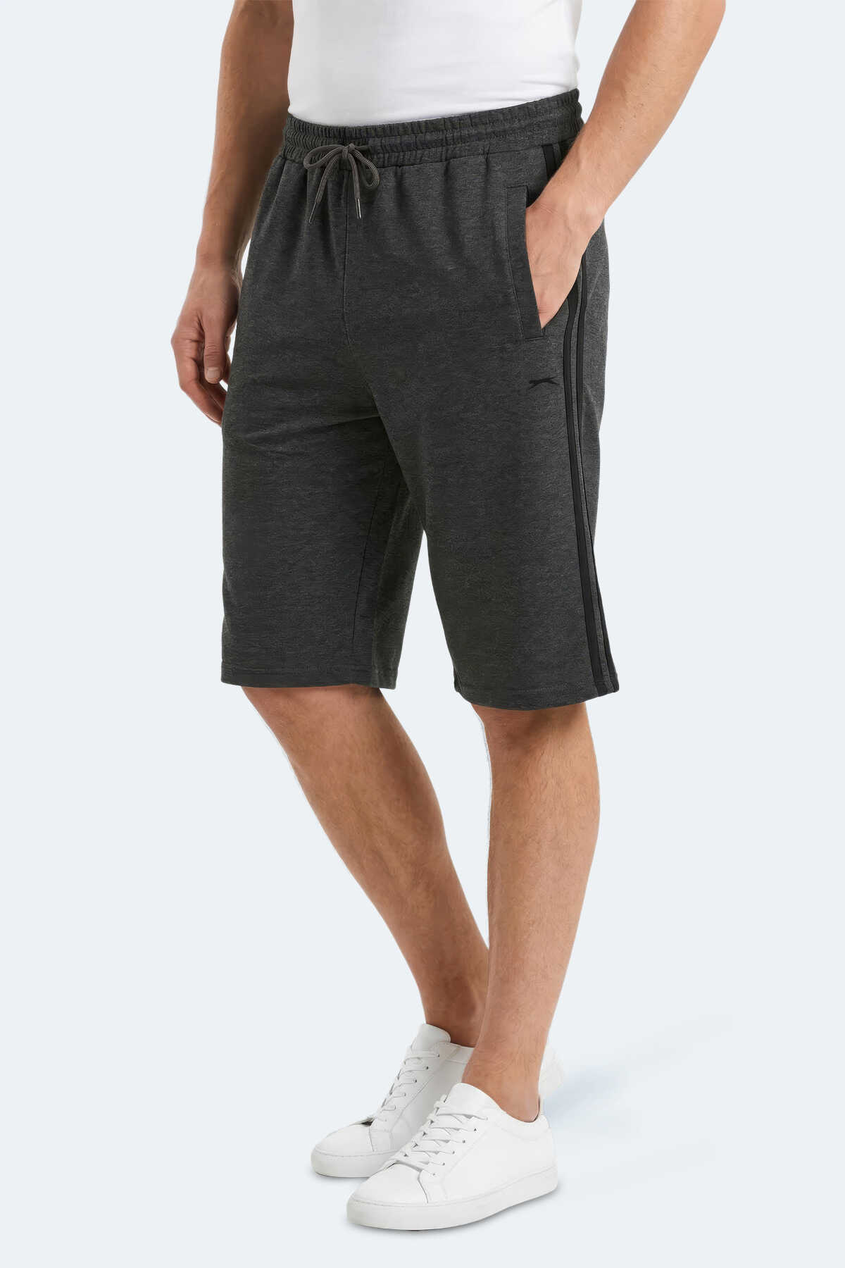 Slazenger - Slazenger NEYRA Erkek Kapri Koyu Gri Şort