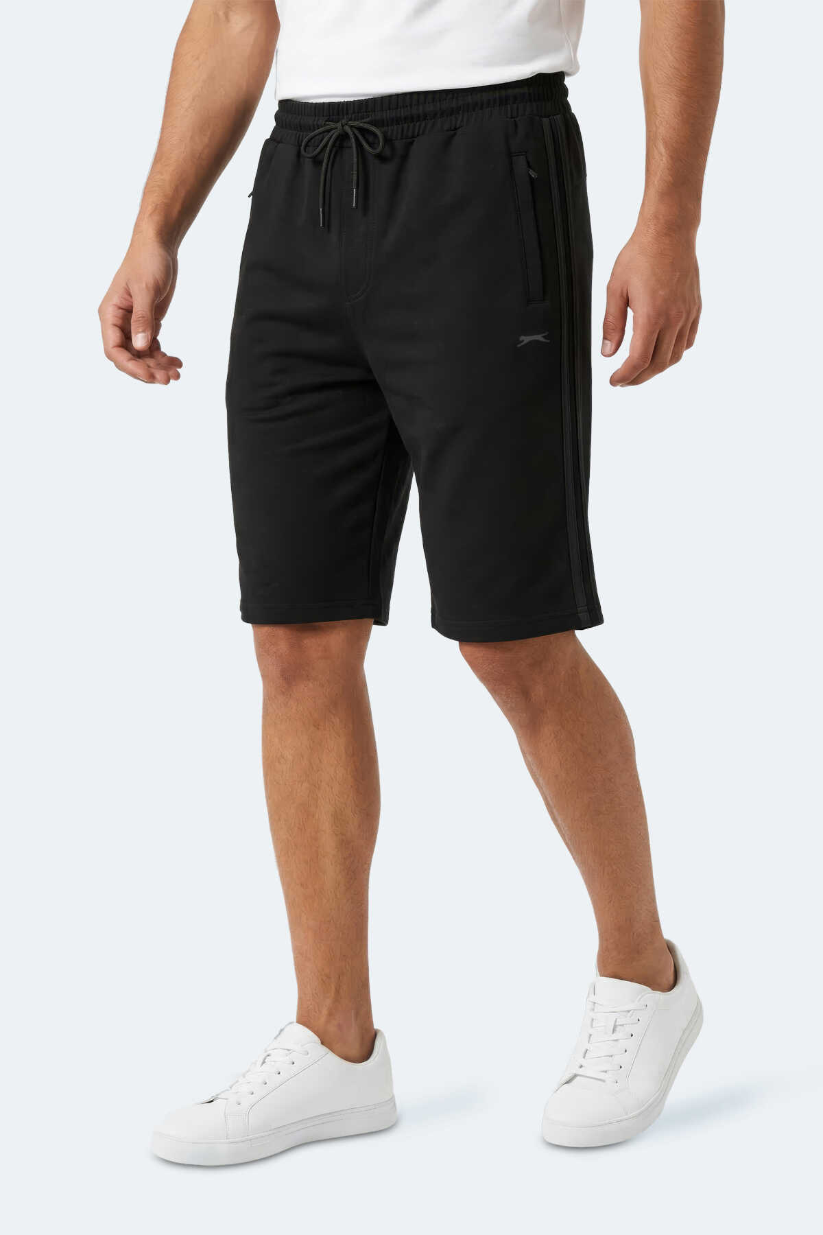 Slazenger - Slazenger NEYRA Erkek Kapri Siyah Şort