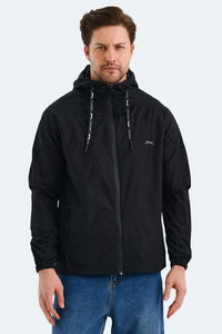 Slazenger - Slazenger NICHOL KTN Erkek Siyah Yağmurluk Slazenger - Slazenger NICHOL KTN Erkek Siyah Yağmurluk