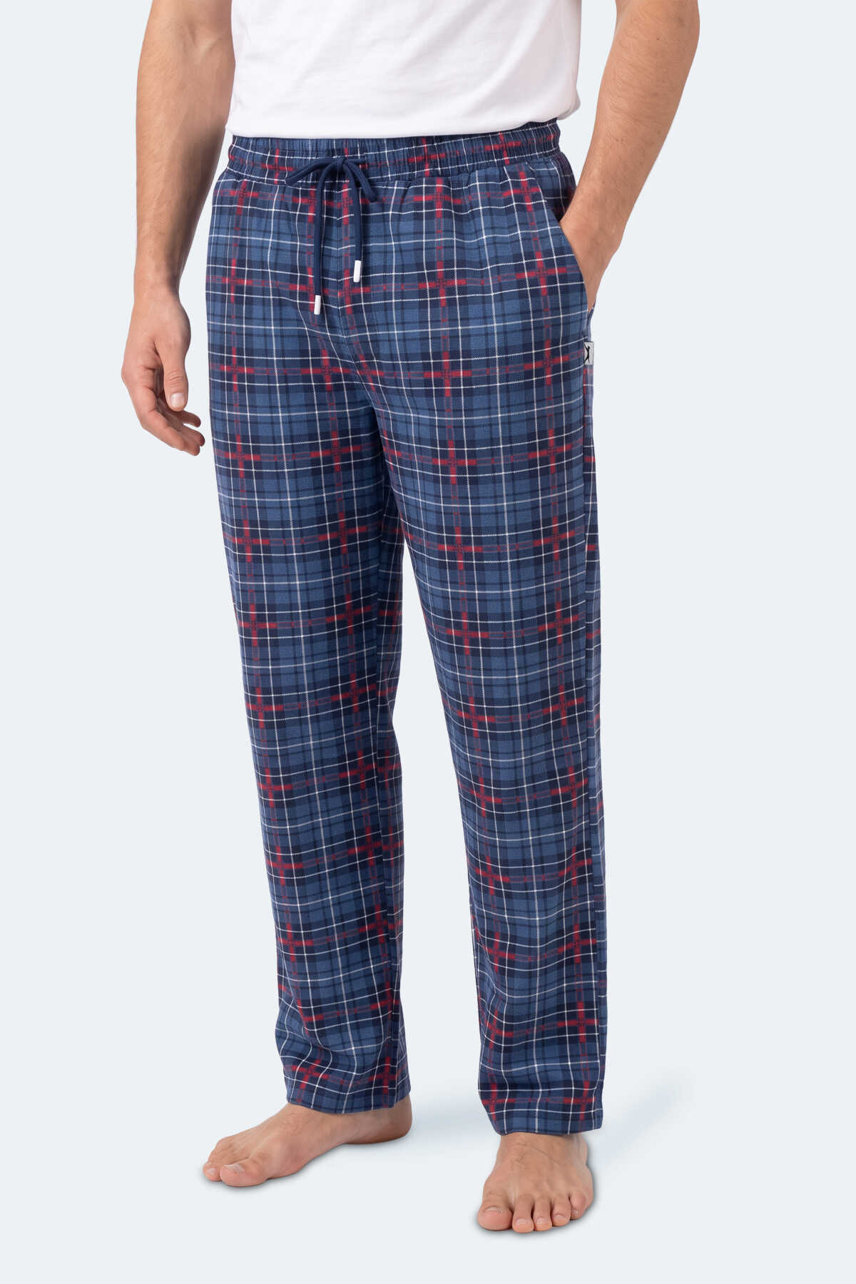 Slazenger - Slazenger NIGHT Erkek Mavi Eşofman Altı