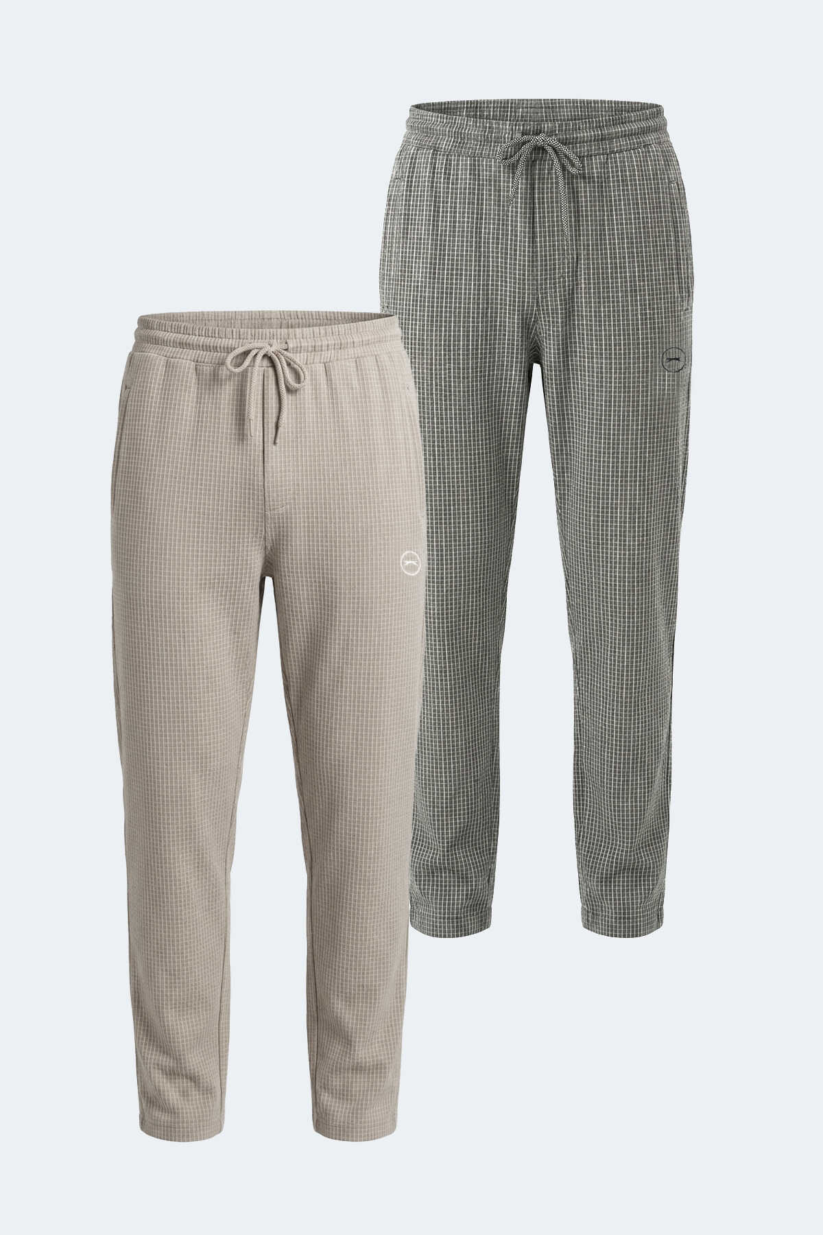 Slazenger - Slazenger NIKITA 2 Lİ SET Erkek Cepli Siyah - Bej Pantolon