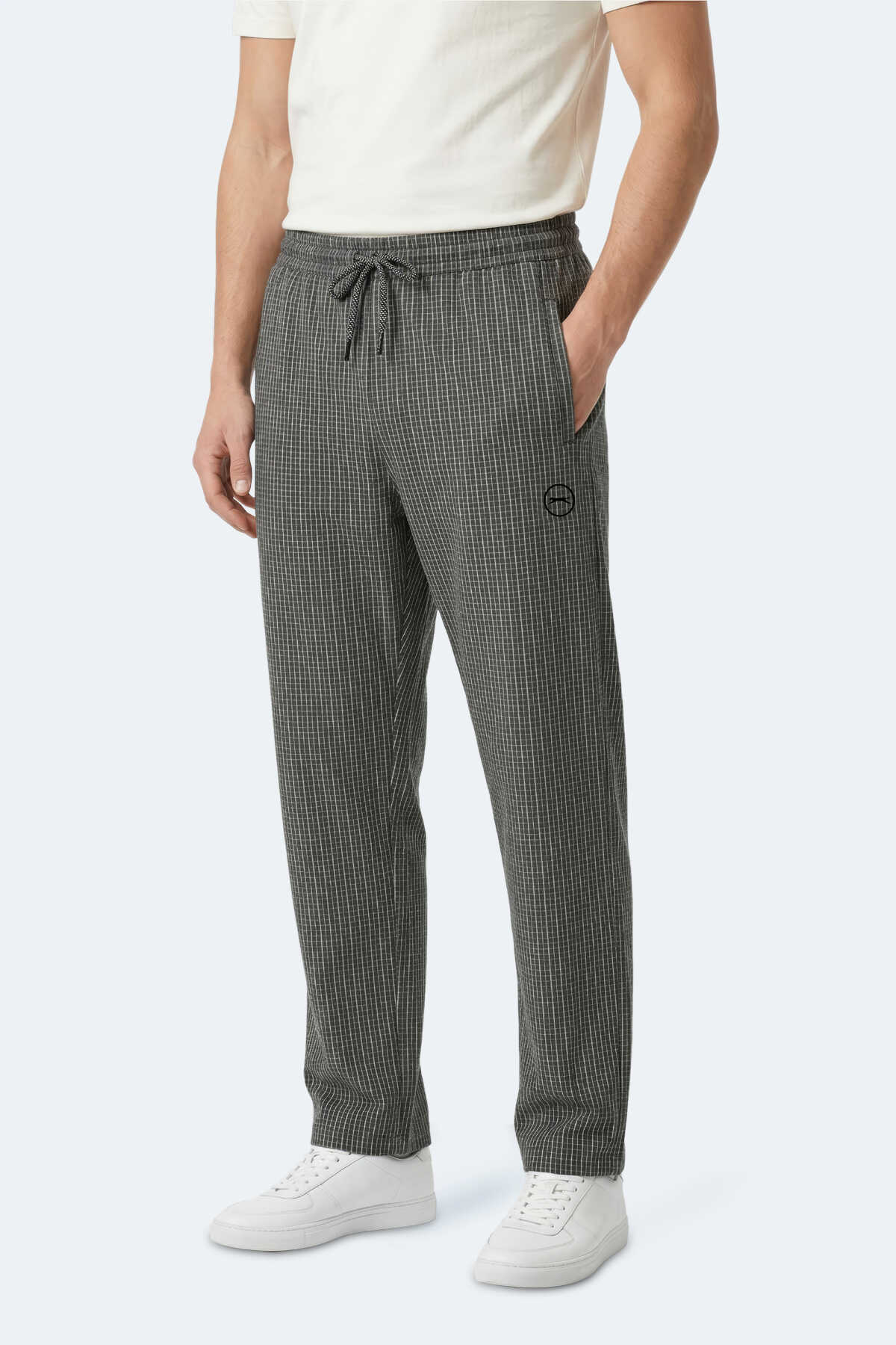 Slazenger - Slazenger NIKITA Erkek Cepli Siyah Pantolon