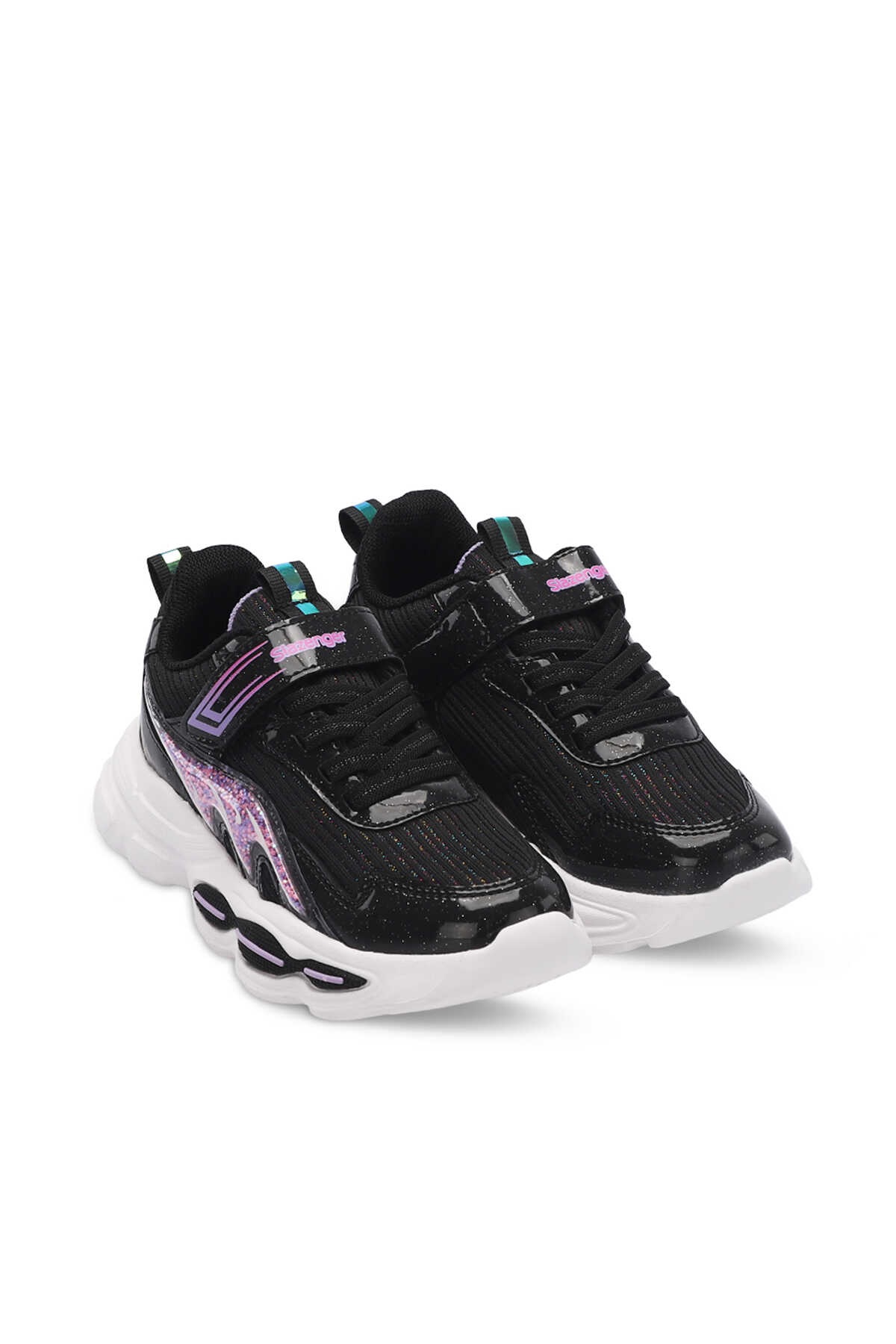 Slazenger - Slazenger NOELA Kız Çocuk Sneaker Ayakkabı Siyah