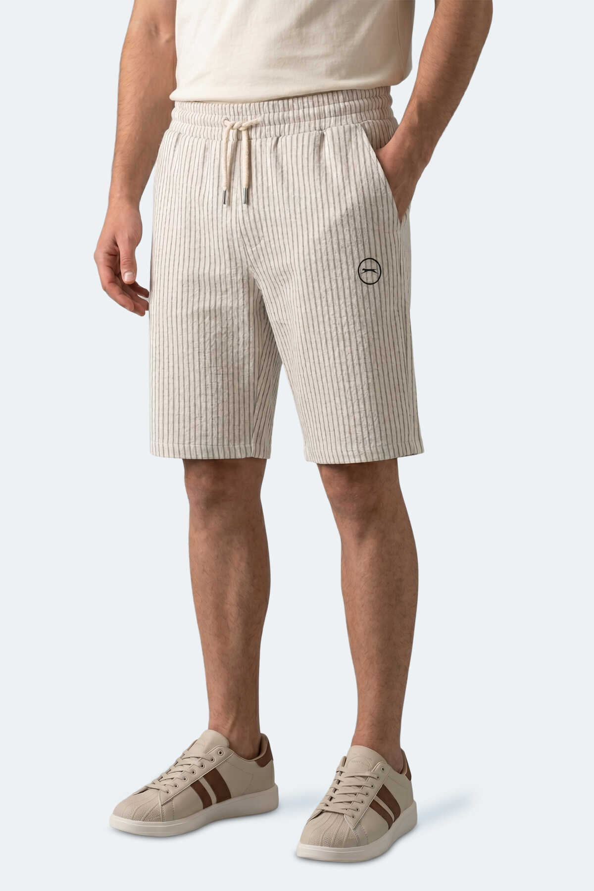 Slazenger - Slazenger NOMAD Erkek Cepli Gri Şort