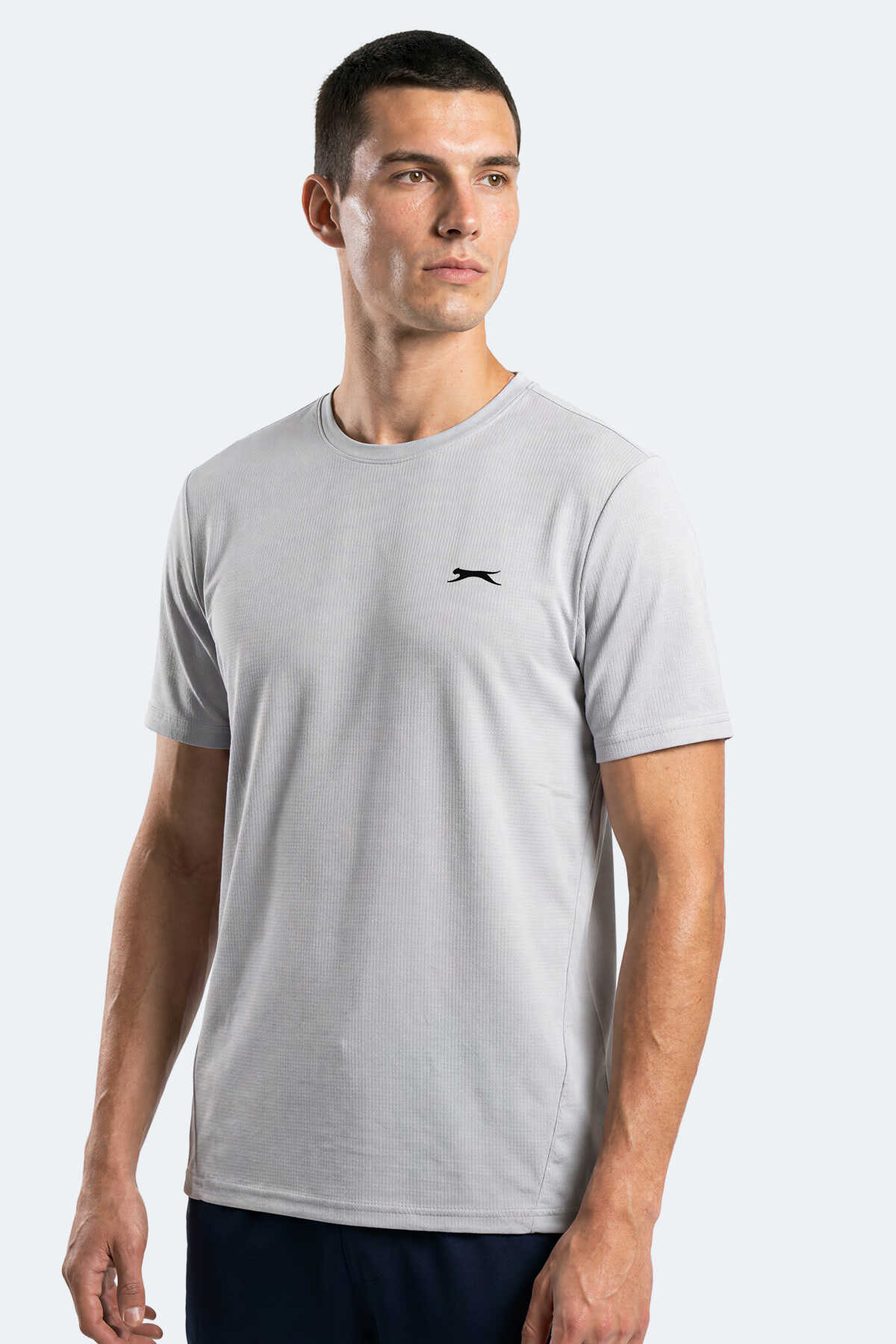 Slazenger - Slazenger NOONE I Erkek Gri Tişört