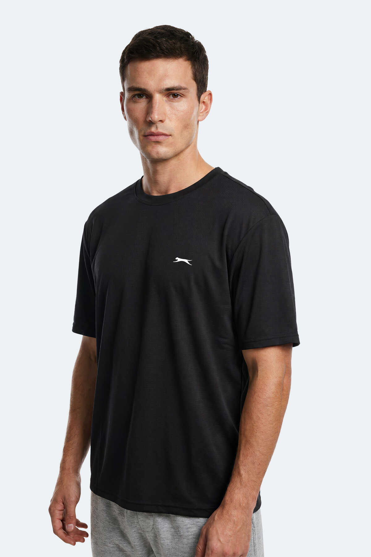 Slazenger - Slazenger NOONE I Erkek Siyah Tişört