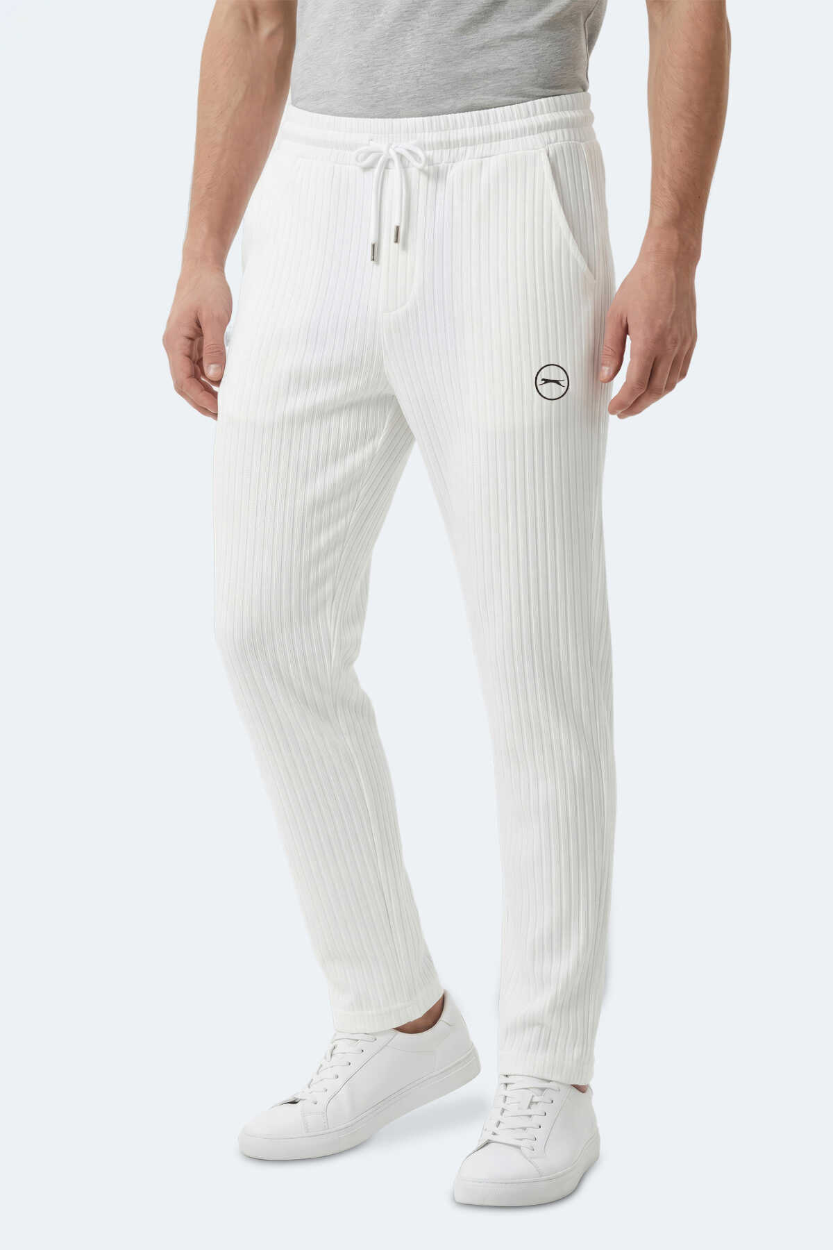 Slazenger - Slazenger NORWOOD Erkek Beyaz Pantolon
