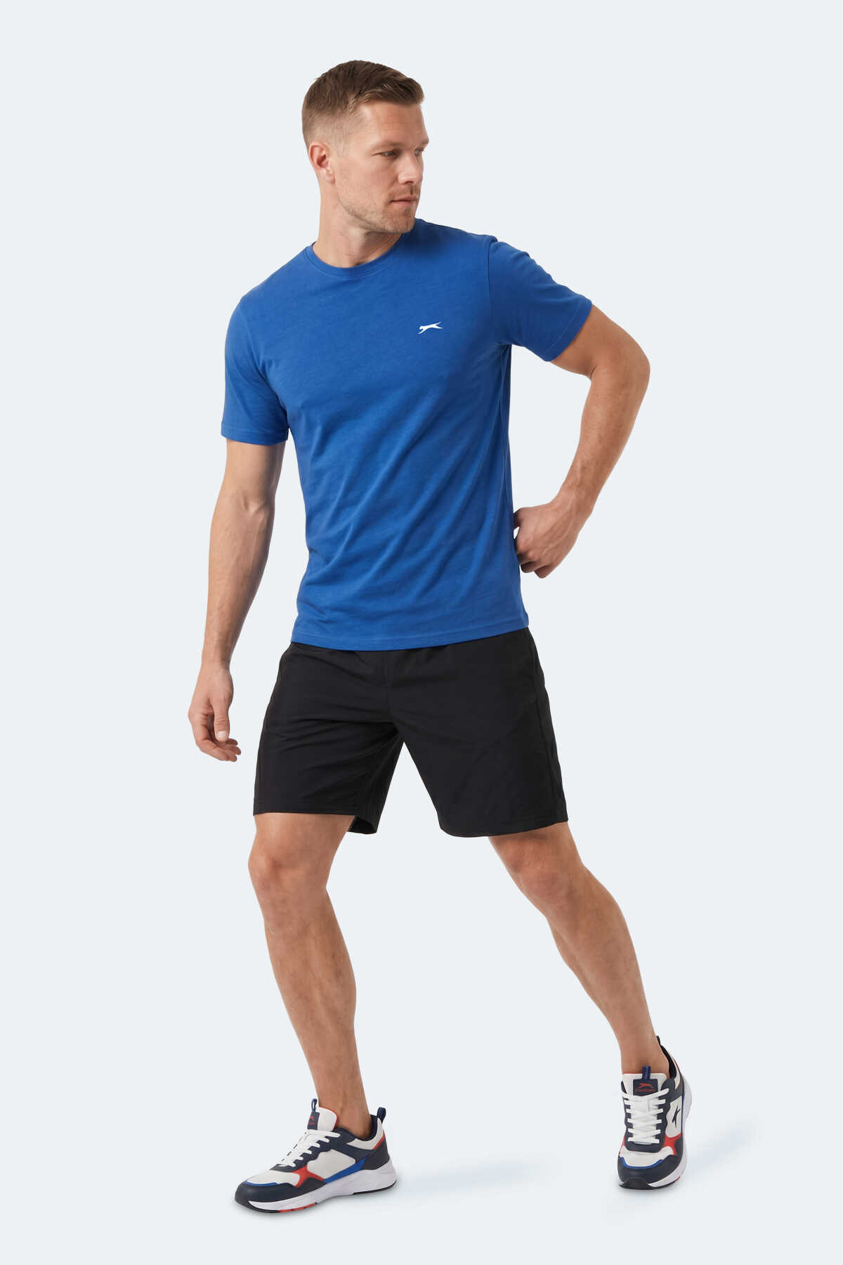 Slazenger NOTRON I 3 LÜ SET Erkek Sarı - Kırmızı - Saks Mavi Tişört - 6
