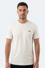Slazenger - Slazenger NOTRON I Erkek Ekru Tişört