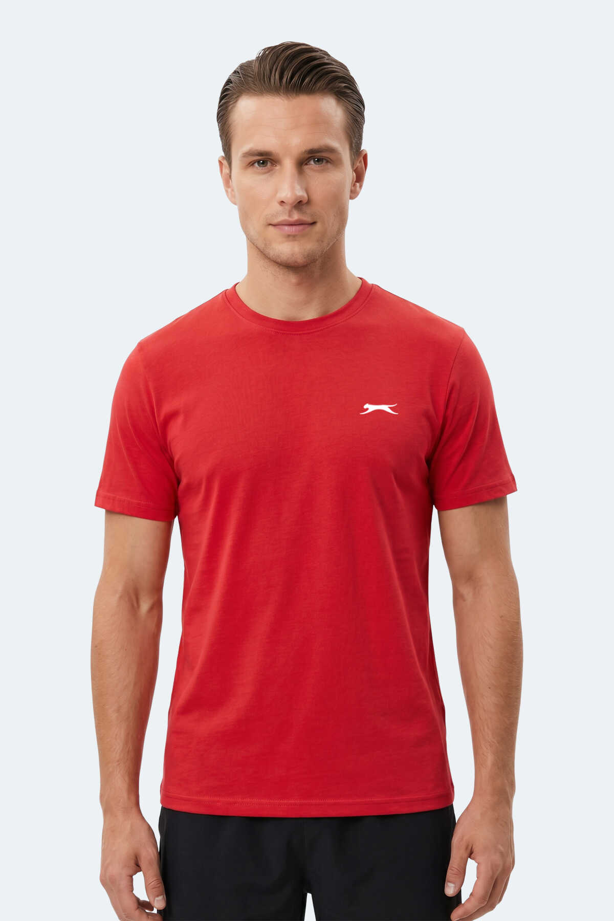 Slazenger - Slazenger NOTRON I Erkek Kırmızı Tişört