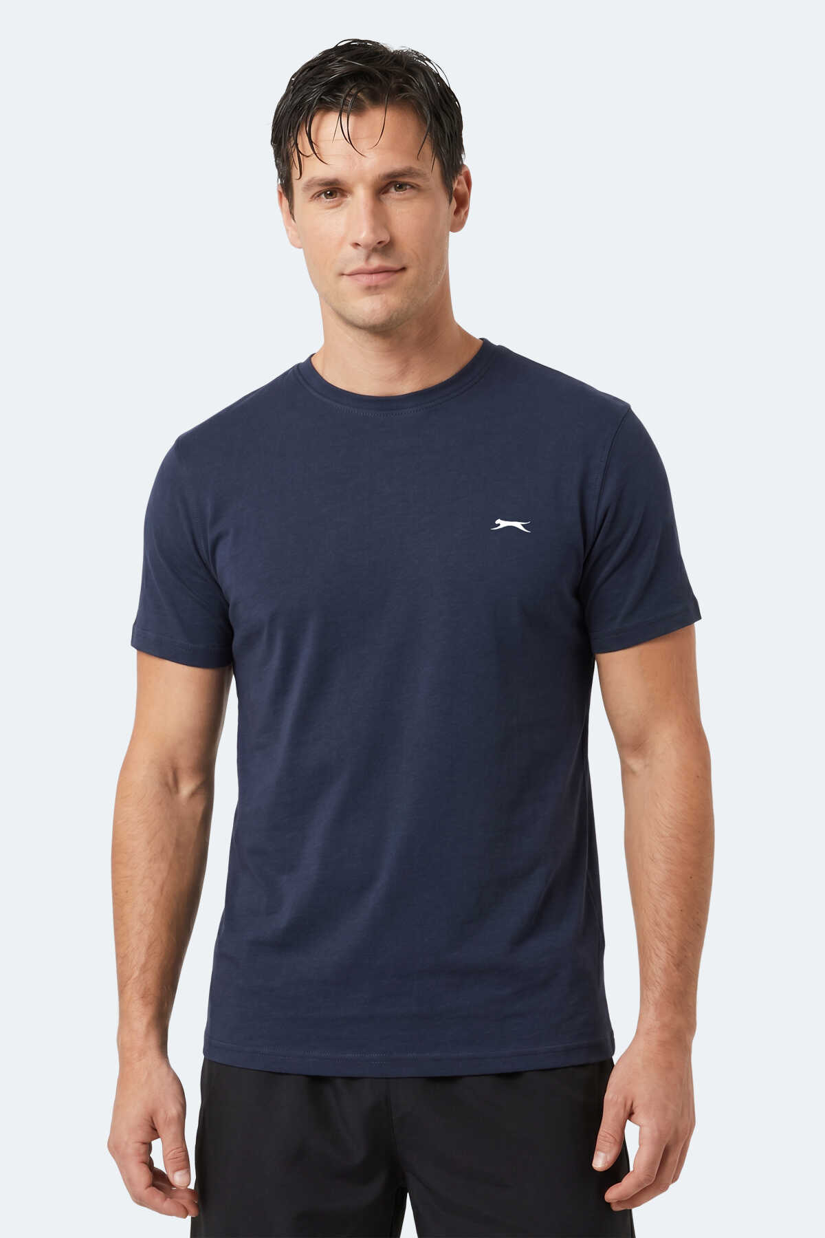 Slazenger - Slazenger NOTRON I Erkek Lacivert Tişört