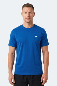 Slazenger - Slazenger NOTRON I Erkek Saks Mavi Tişört