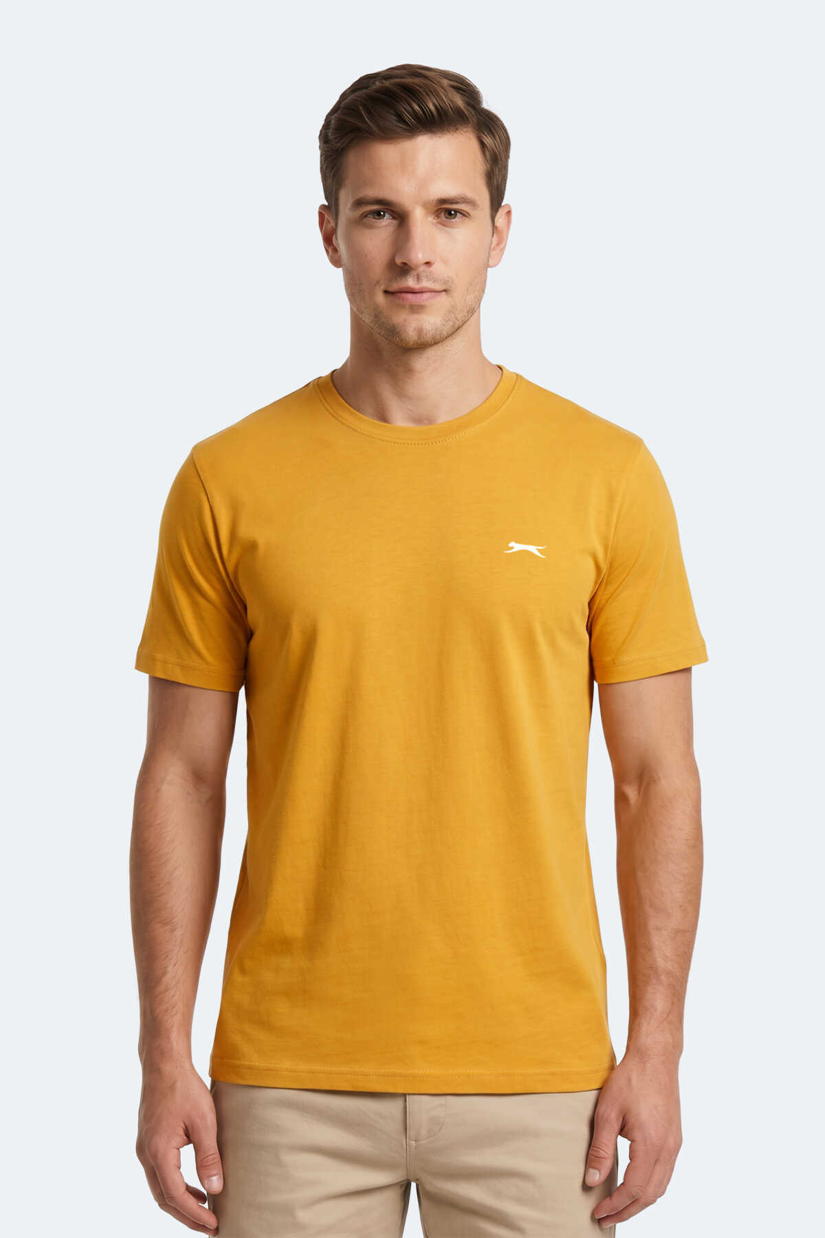 Slazenger - Slazenger NOTRON I Erkek Sarı Tişört