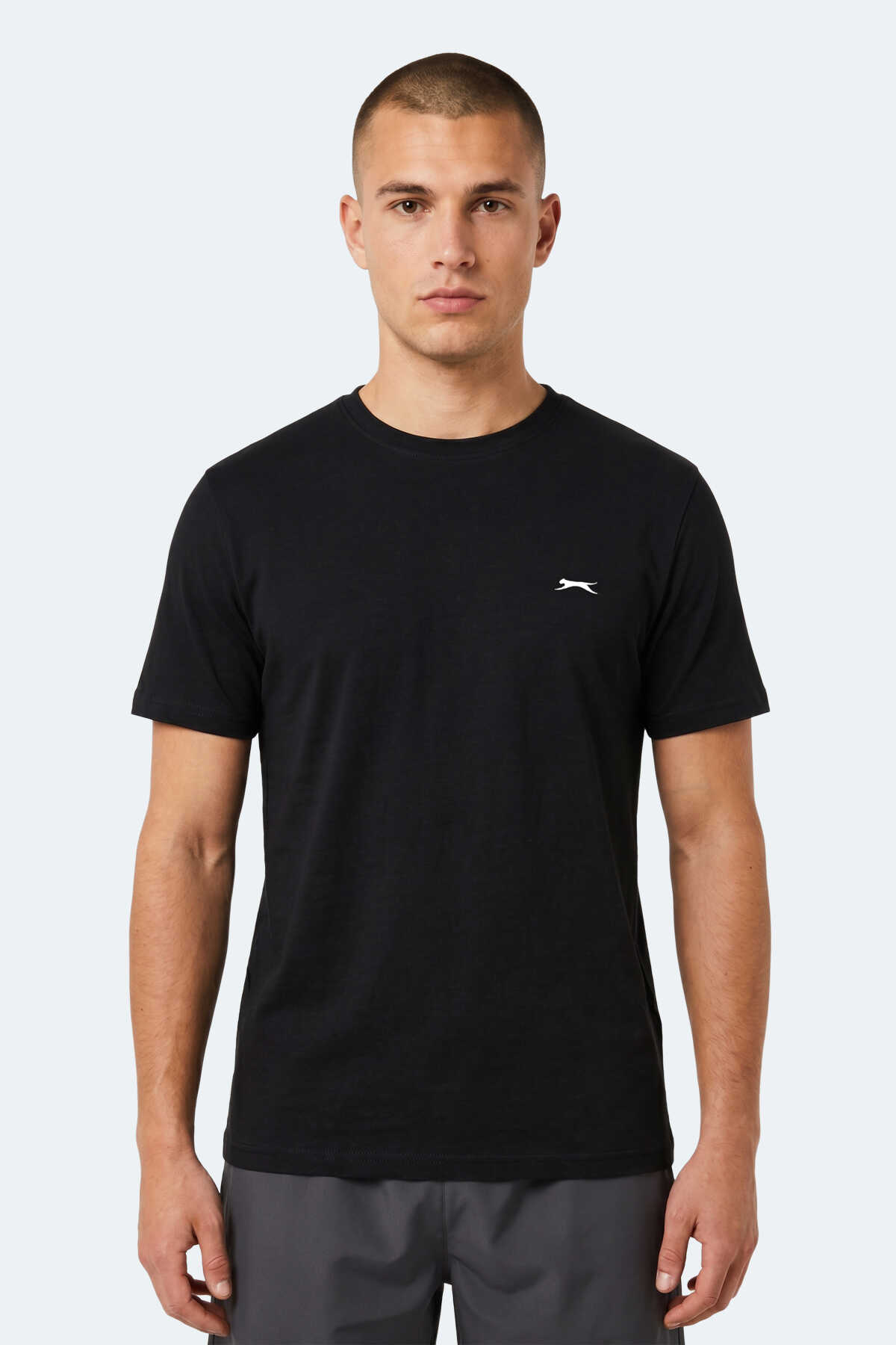 Slazenger - Slazenger NOTRON I Erkek Siyah Tişört