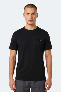 Slazenger - Slazenger NOTRON I Erkek Siyah Tişört
