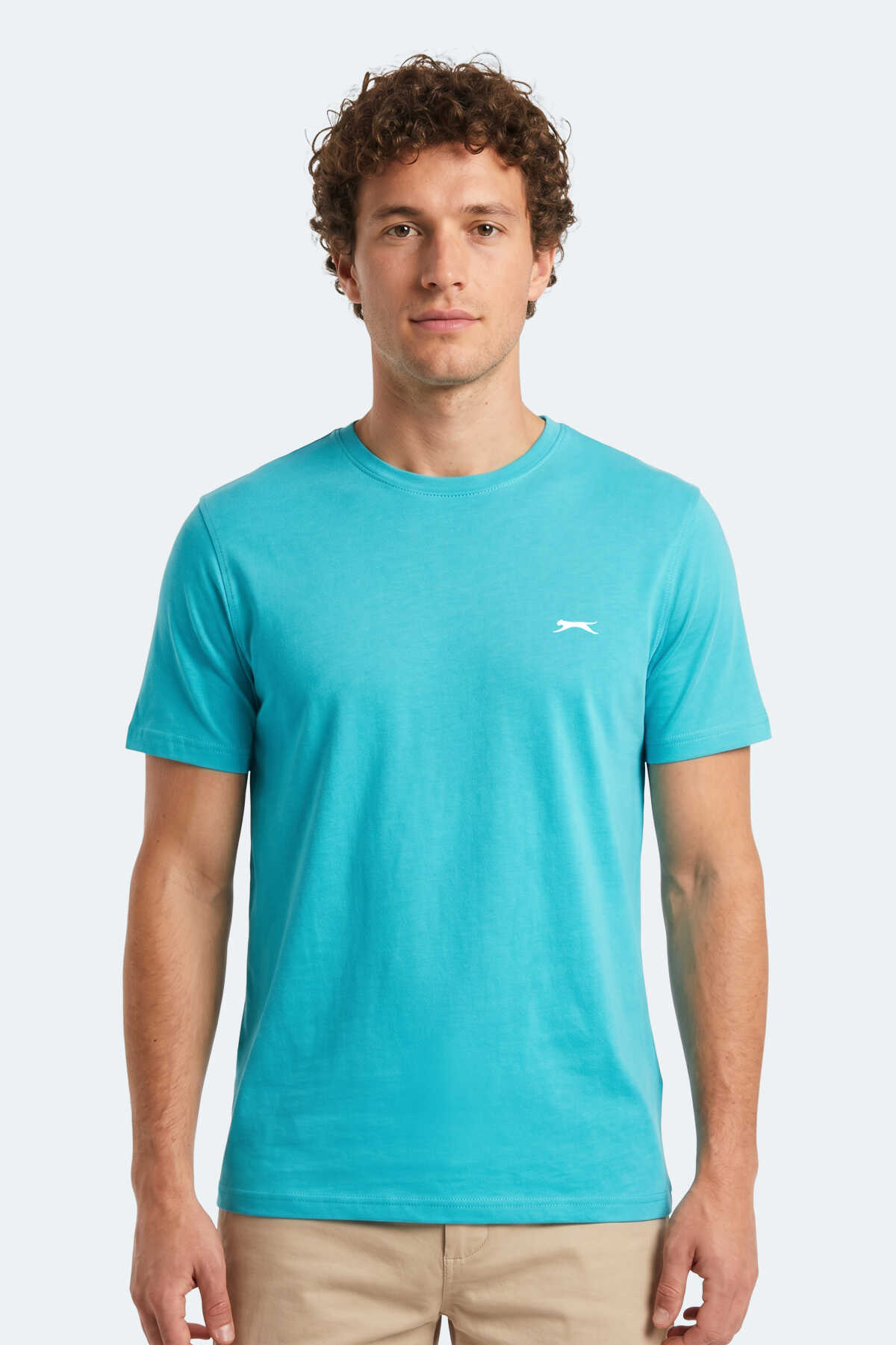Slazenger - Slazenger NOTRON I Erkek Turkuaz Tişört