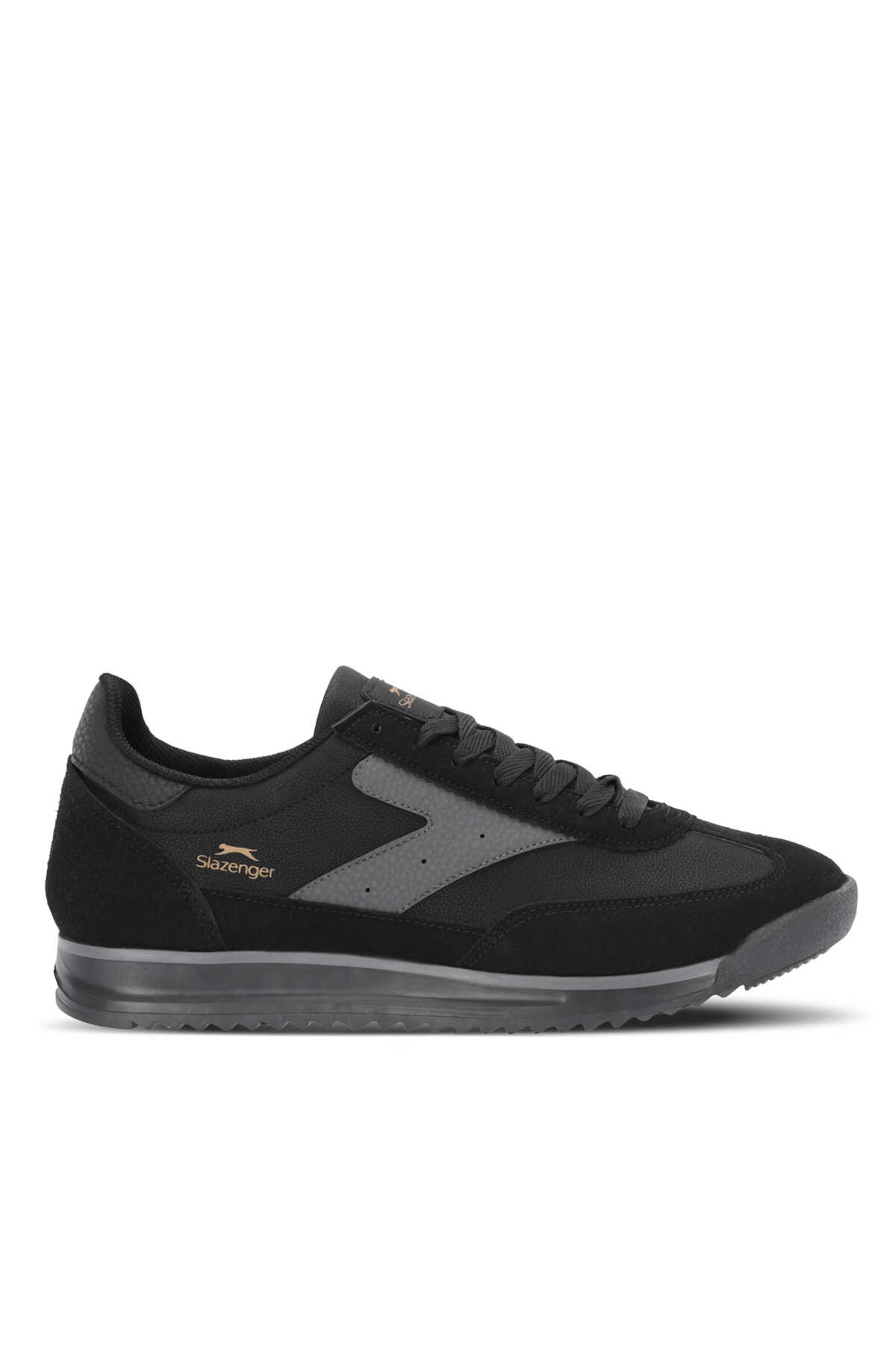 Slazenger - Slazenger OASIS I Erkek Günlük Ayakkabı Siyah / Koyu Gri