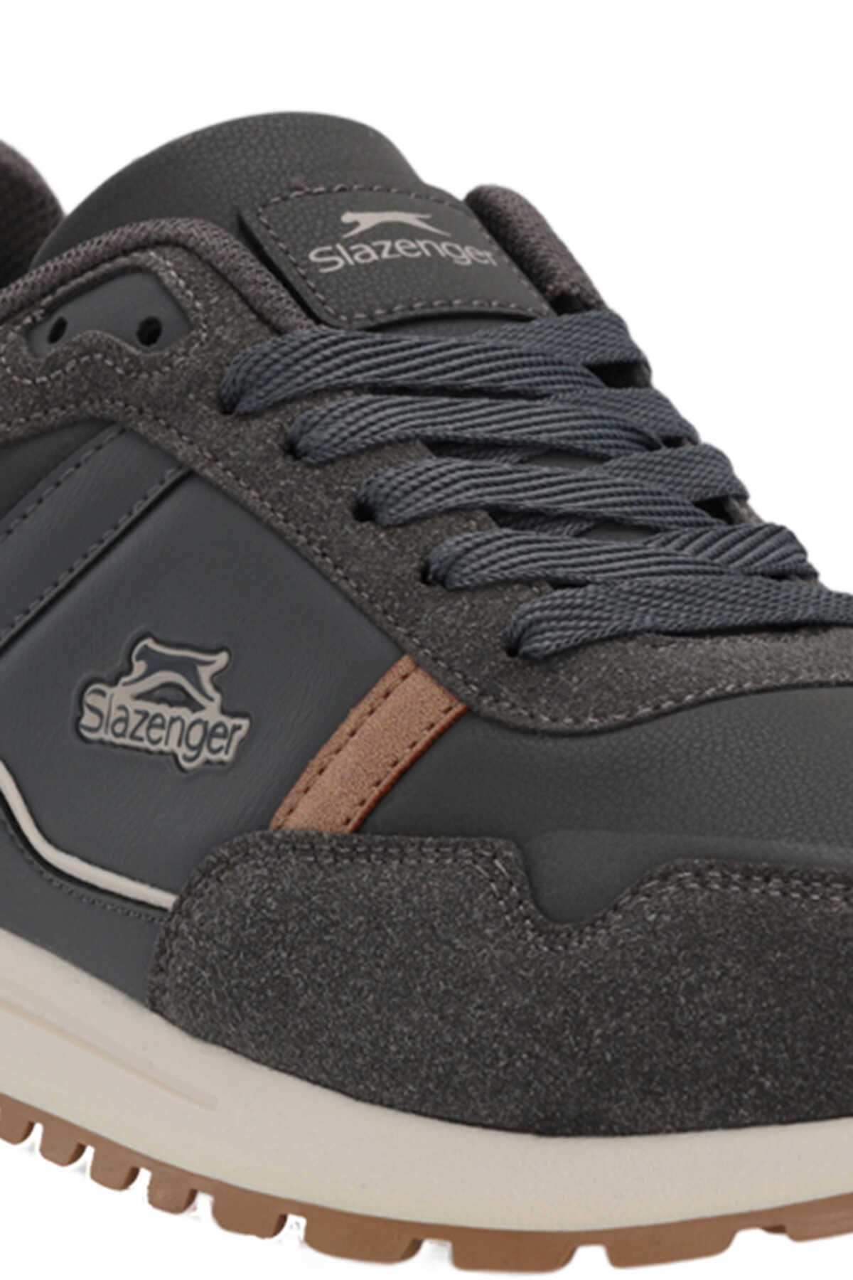 Slazenger OCAMPO I Erkek Koyu Gri Günlük Spor Ayakkabısı - 4
