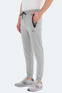 Slazenger - Slazenger OCCUR IN Erkek Fermuar Cepli Gri Eşofman Altı