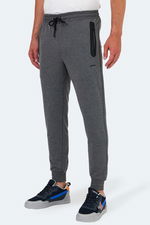 Slazenger - Slazenger OCCUR IN Erkek Fermuar Cepli Koyu Gri Eşofman Altı