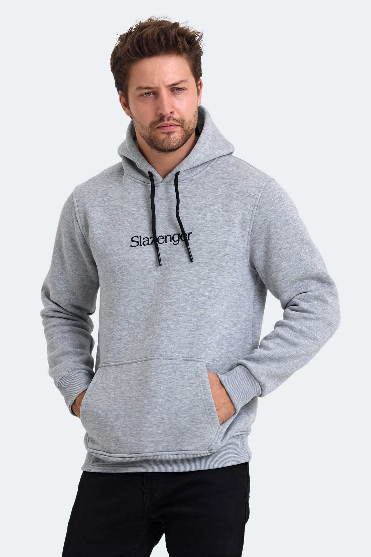 Slazenger - Slazenger OCTAVIA IN Erkek Sweatshirt Gri