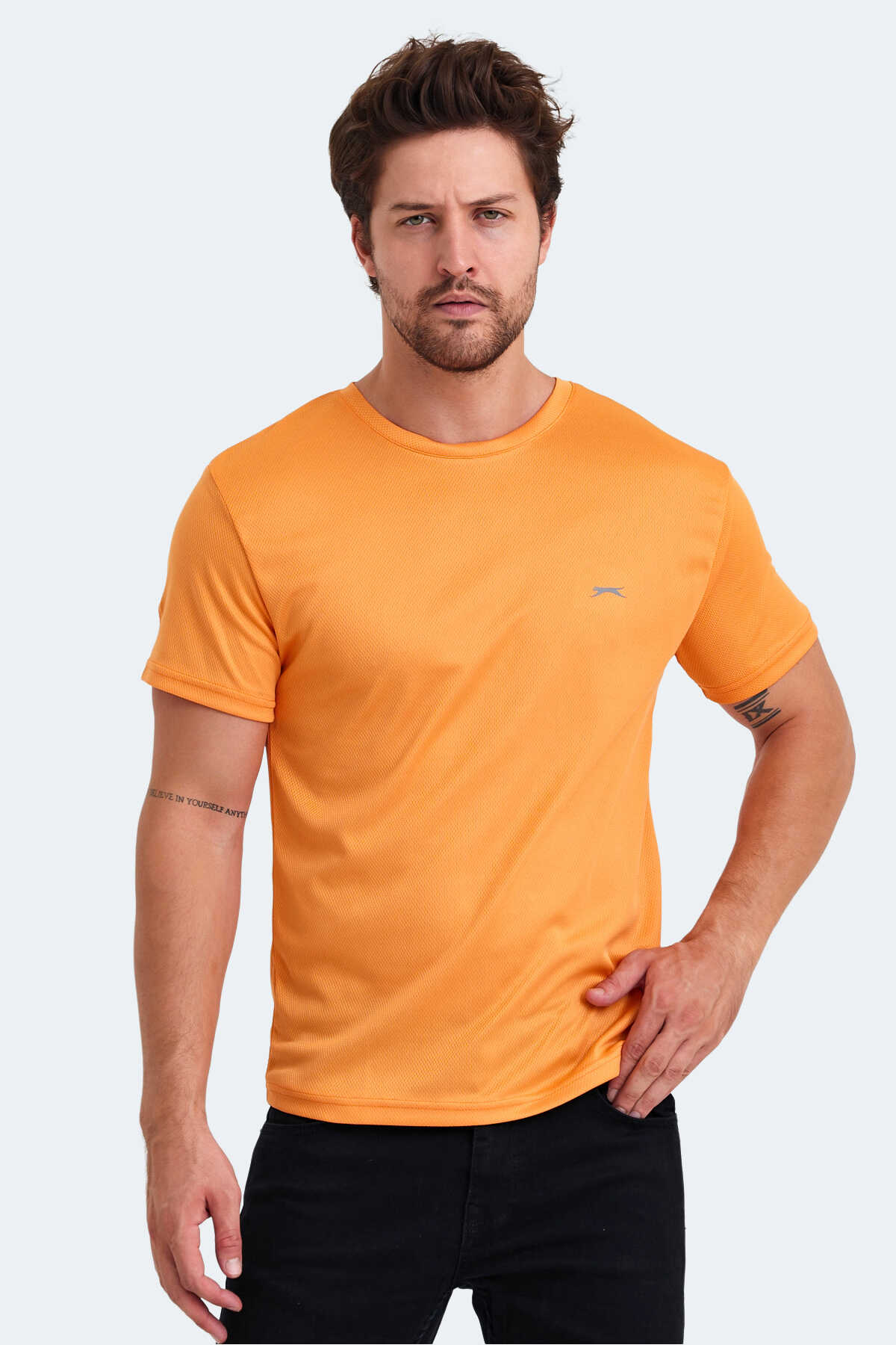 Slazenger - Slazenger ODALIS I Erkek Turuncu Tişört