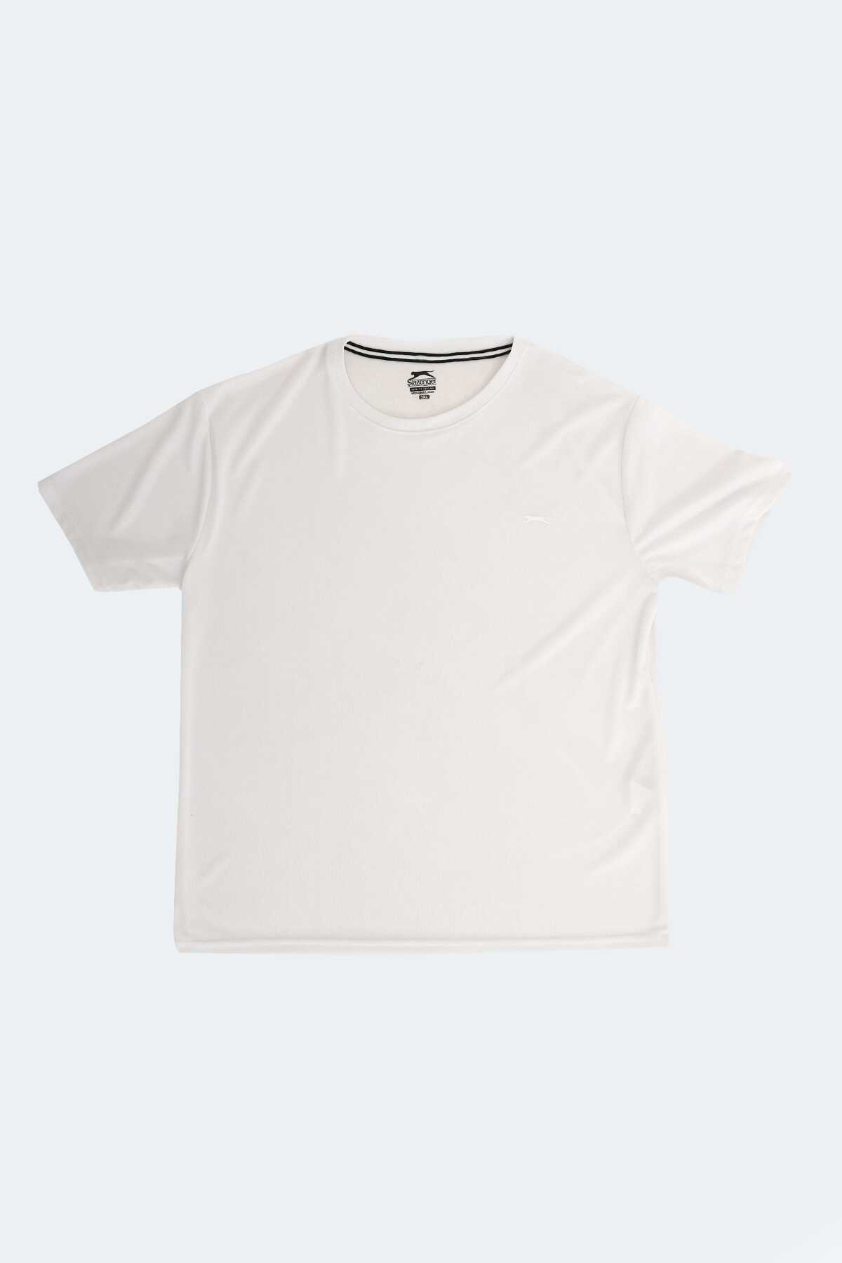 Slazenger - Slazenger ODALIS IN Büyük Beden Erkek Beyaz Tişört