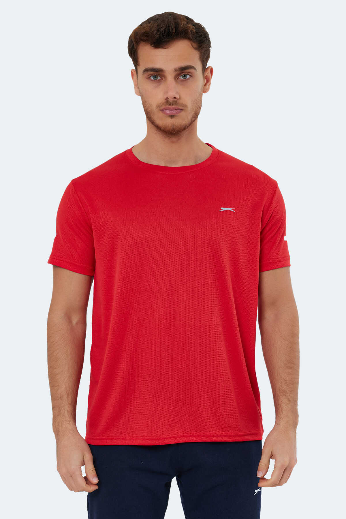 Slazenger - Slazenger ODETTE I Erkek Kısa Kollu T-Shirt Kırmızı