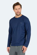 Slazenger - Slazenger ODIN I Erkek Lacivert Tişört Slazenger - Slazenger ODIN I Erkek Lacivert Tişört