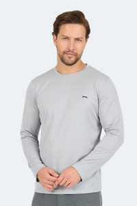 Slazenger - Slazenger ODIN I Erkek Gri Tişört