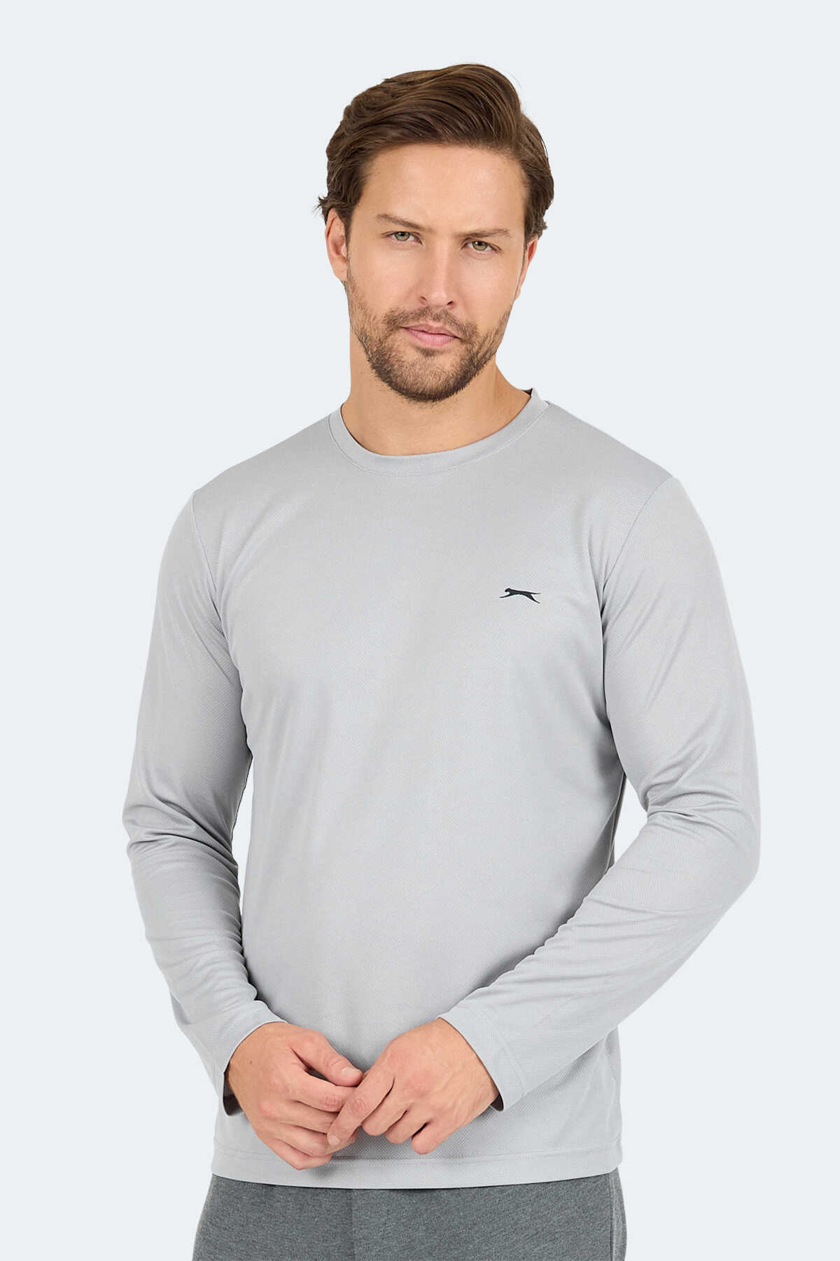 Slazenger - Slazenger ODIN I Erkek Gri Tişört