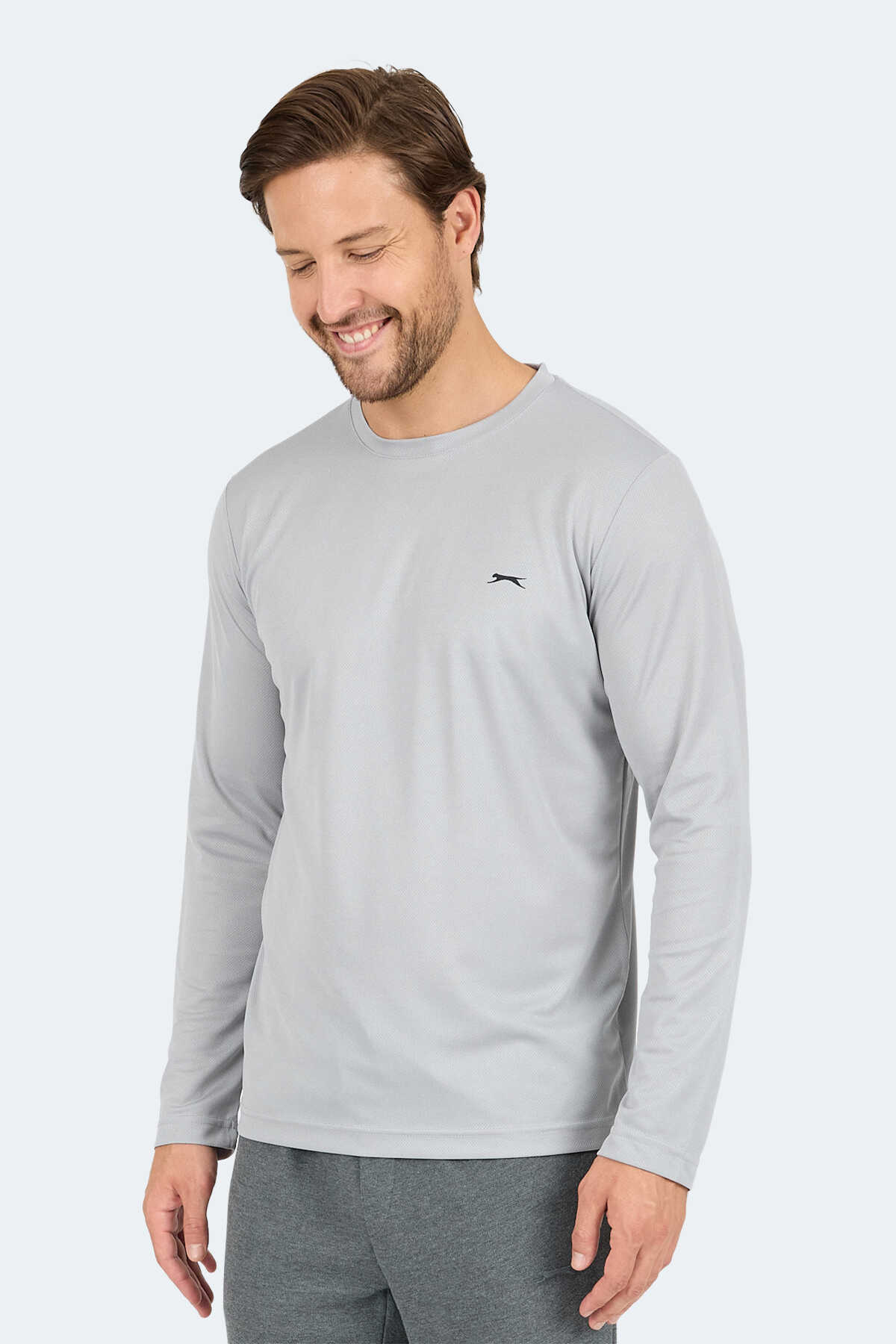 Slazenger ODIN I Erkek Gri Tişört - 3