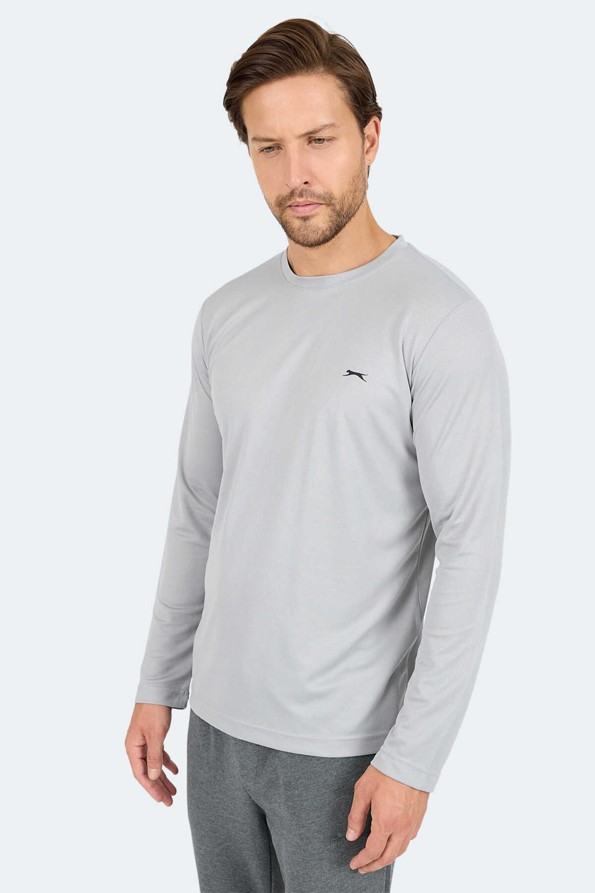 Slazenger ODIN I Erkek Gri Tişört - 6