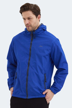 Slazenger OFANS Erkek Saks Mavi Yağmurluk