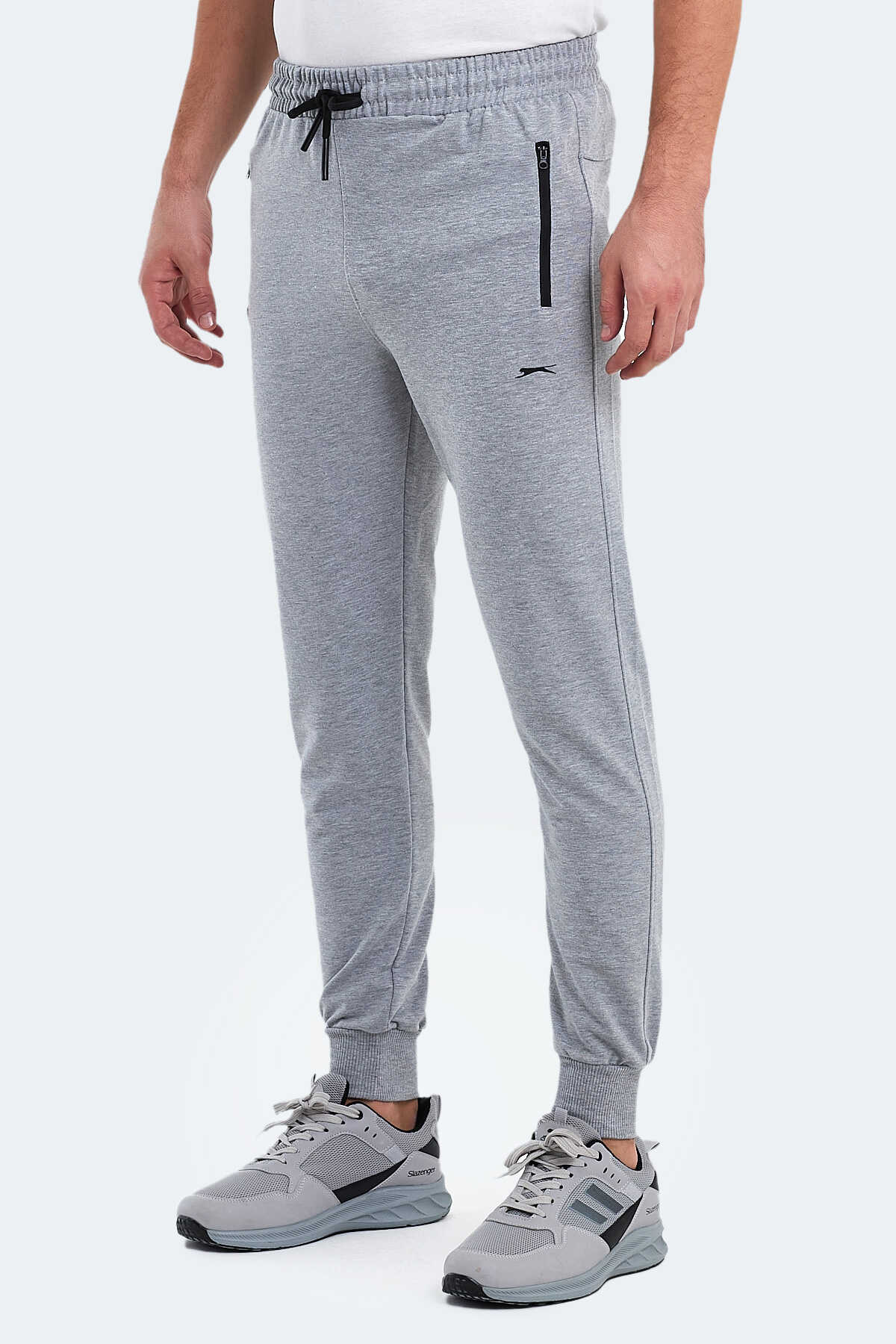 Slazenger - Slazenger OFER IN Erkek Slim Fit Eşofman Altı Gri