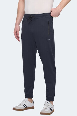 Slazenger OFER IN Erkek Fermuar Cepli Lacivert Eşofman Altı 
